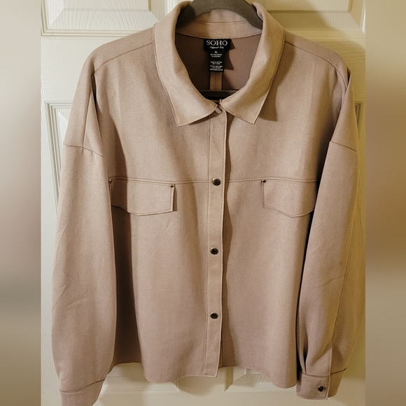 Soho Apparel Jackets & Blazers - SOHO Faux Suede Jacket